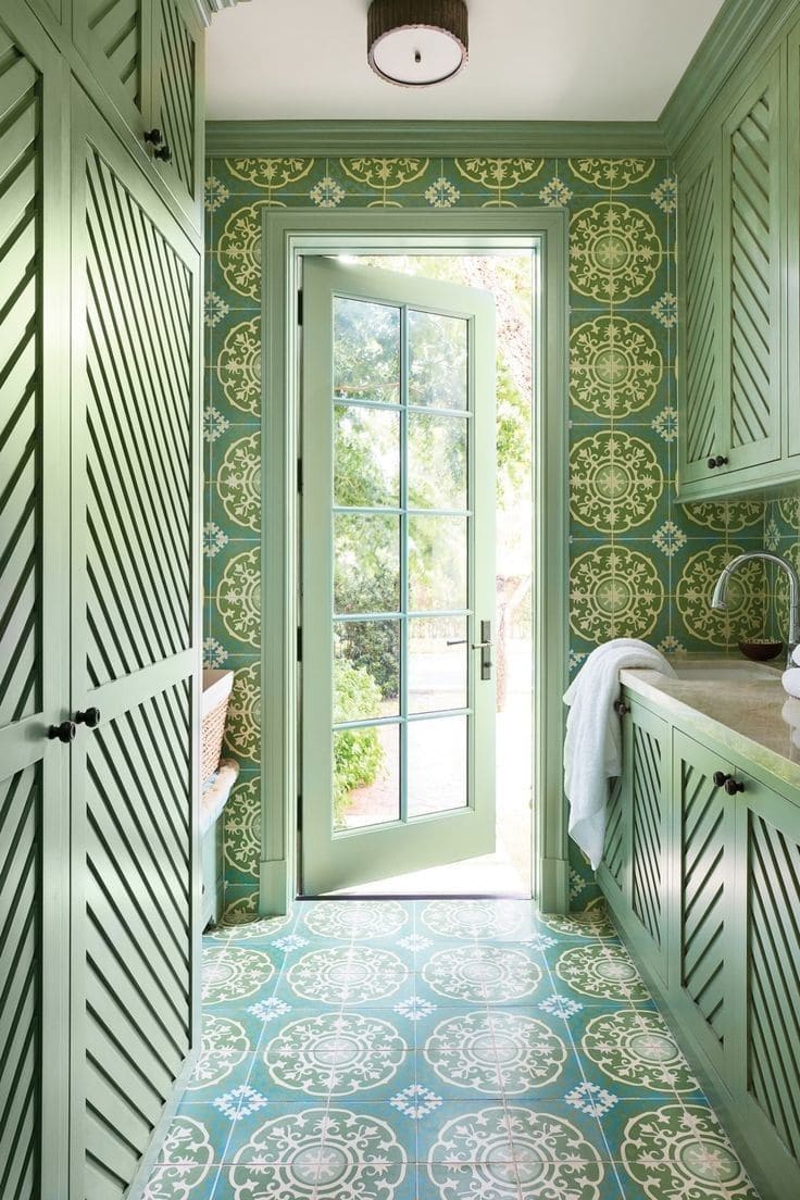Refreshing Citrus Splash Laundry Room