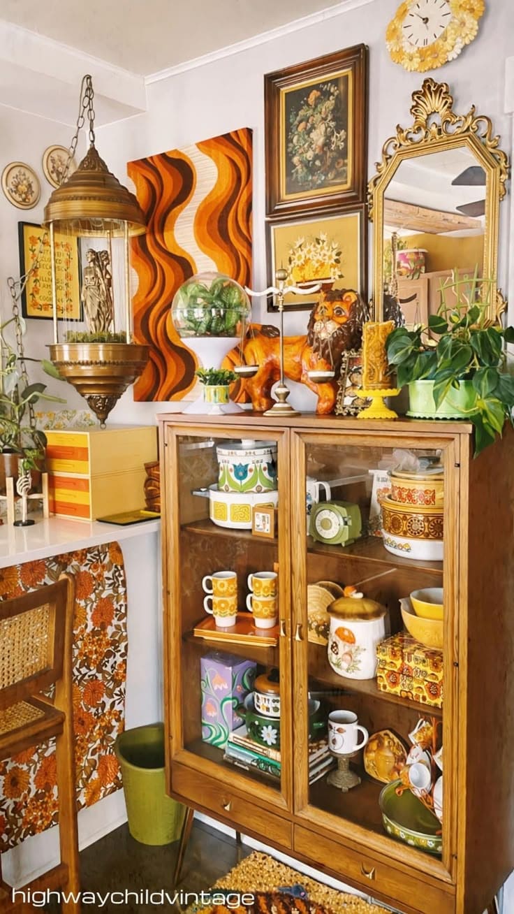 Retro Eclectic Display Corner