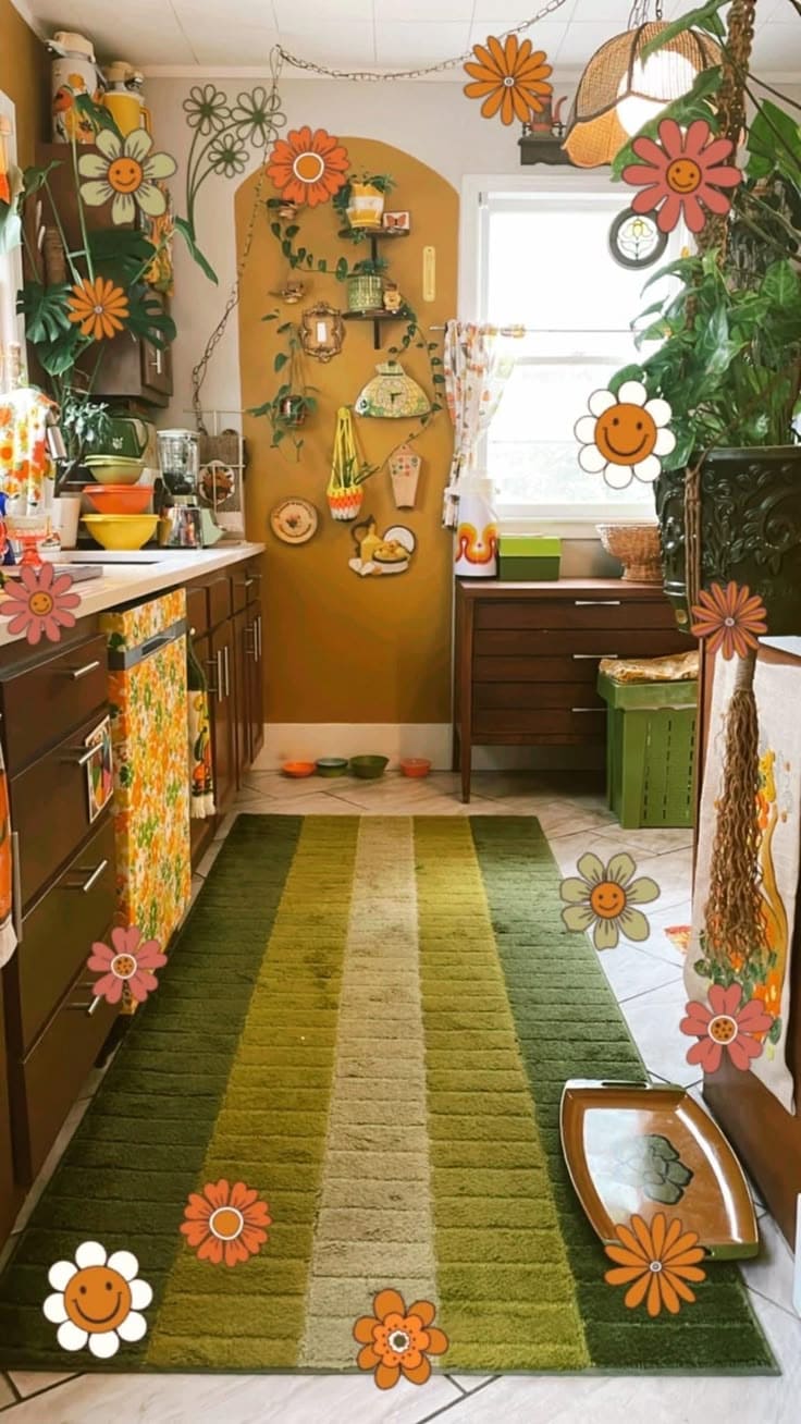 Retro Flower Power Kitchen