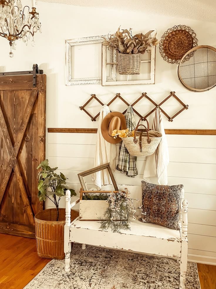 Rustic Eclectic Farmhouse Entryway Haven