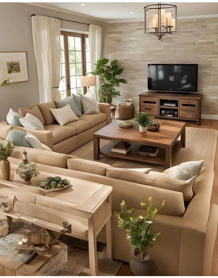 Rustic Modern Fireplace Haven