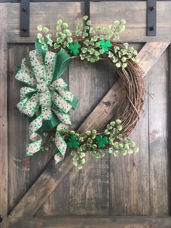Rustic St. Patricks Day Wreath