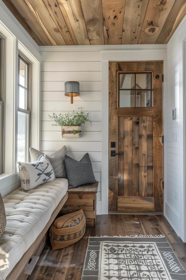 Simple Elegant Farmhouse Entryway Haven