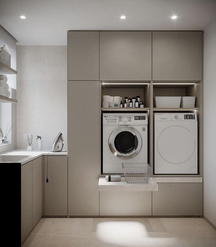 Sleek Modern Laundry Station