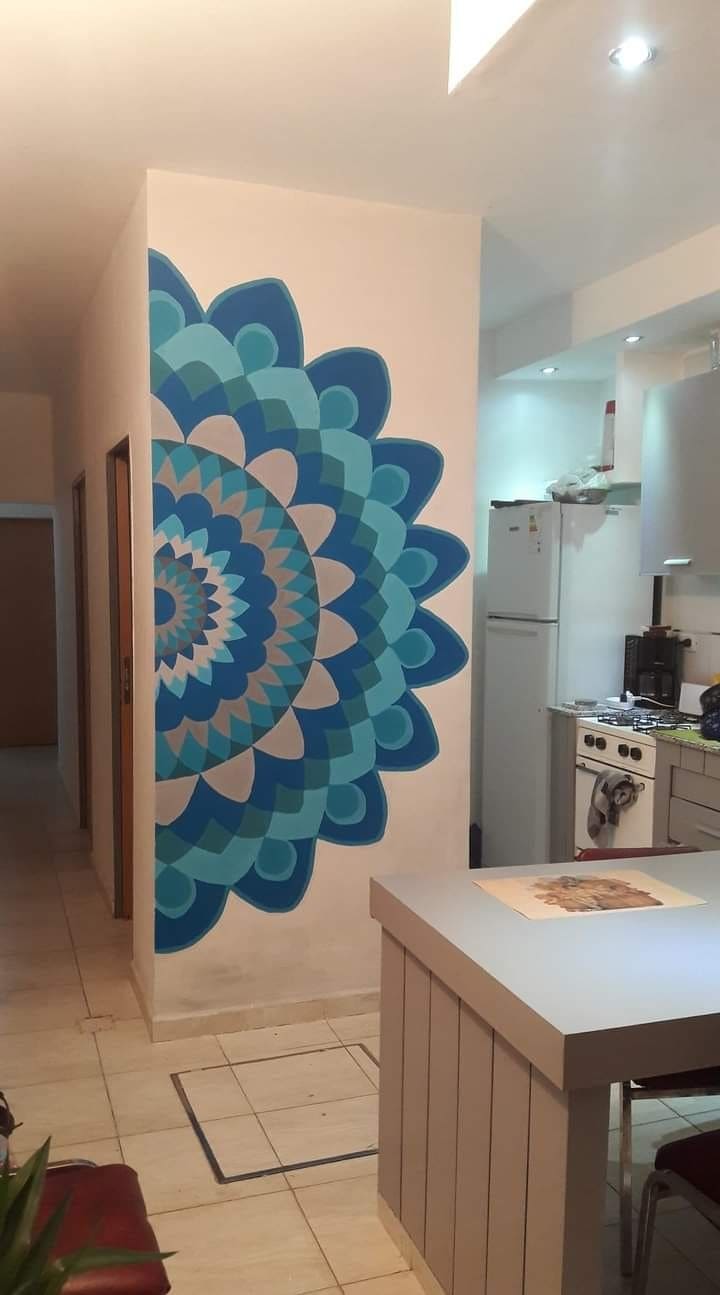 Stunning Blue Mandala Focal