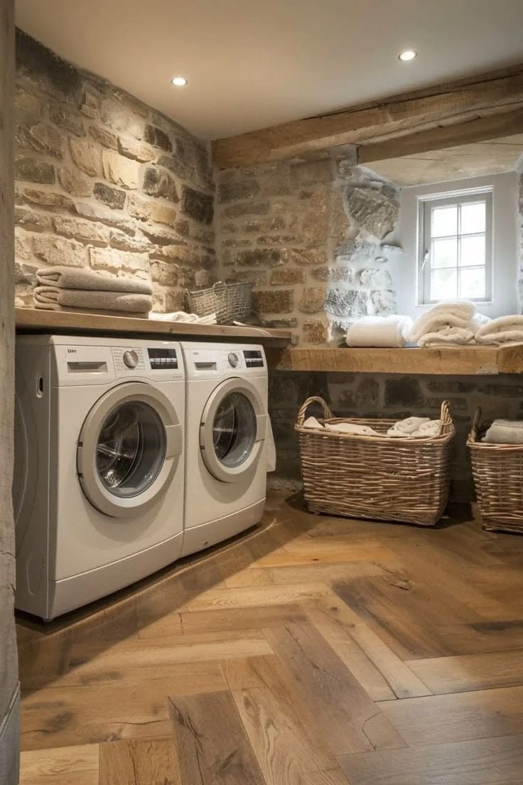 Timeless Stone Laundry Retreat
