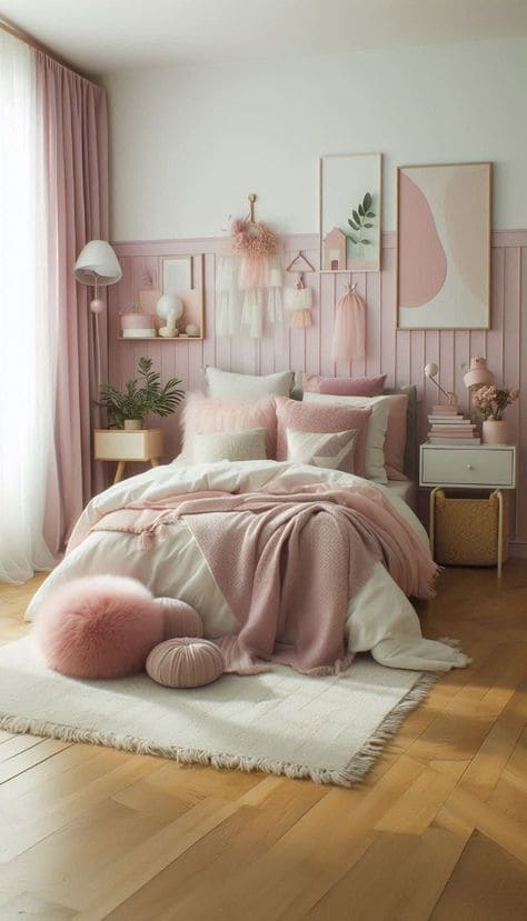 Charming Pink Minimalist Haven