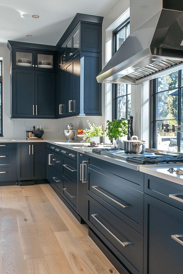Contemporary Cool with Coastal Navy Finish