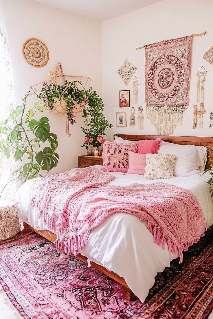 Eclectic Pink Bohemian Dreamscape