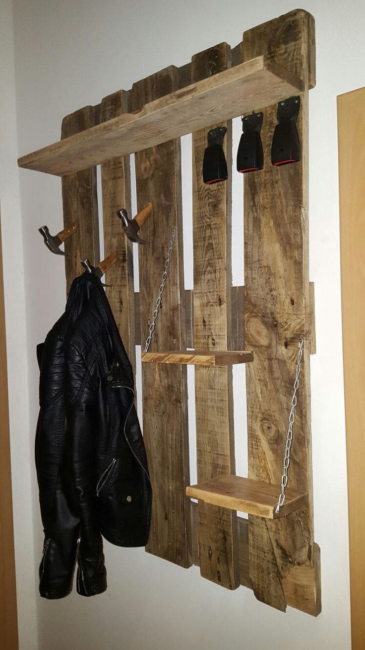 Edgy Chain-Suspended Coat Rack