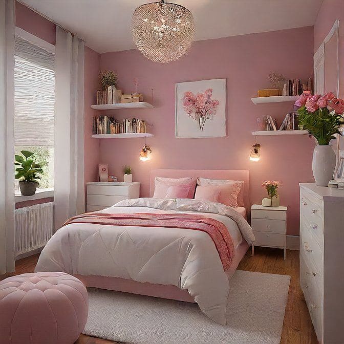 Elegant Pink Floral Serenity