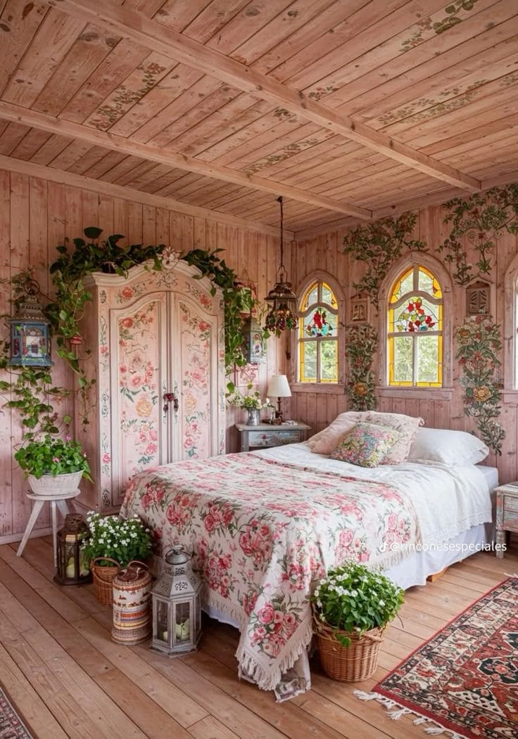 Enchanting Cottagecore Pink Retreat