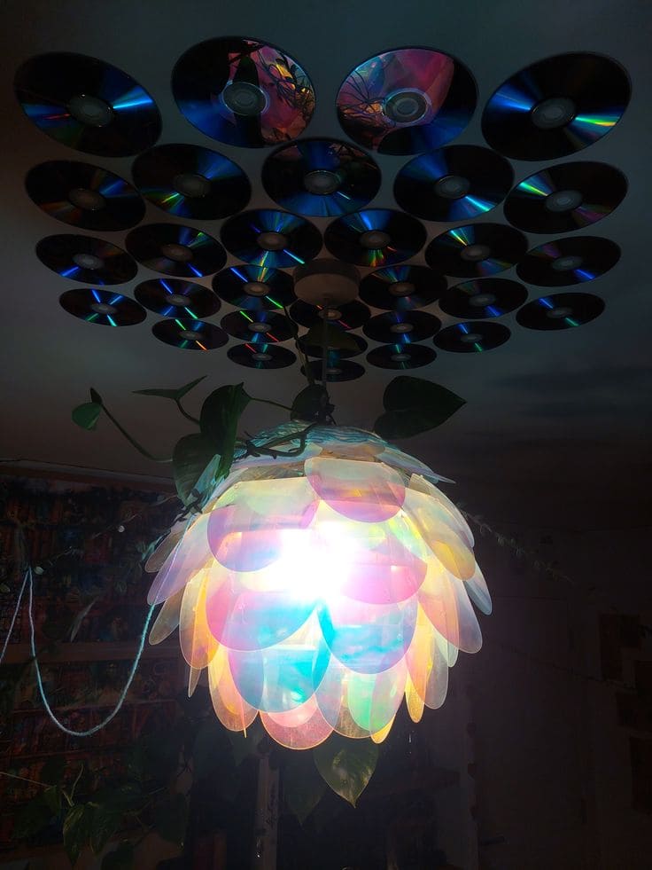 Funky CD Bloom With Ceiling Reflection