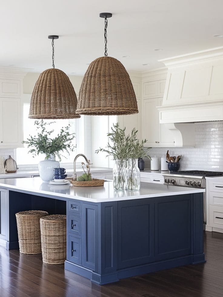 Relaxed Farmhouse Beauty with Wicker Accents