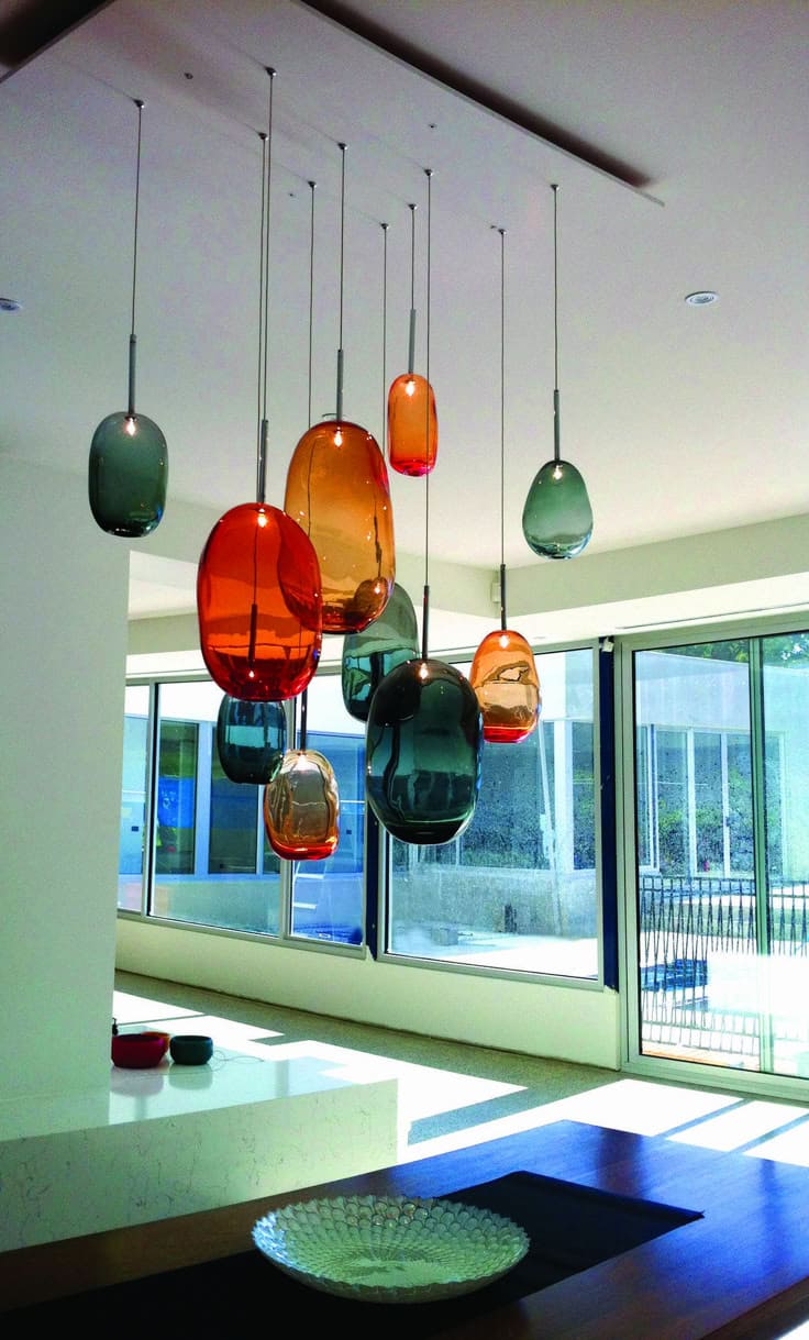 Sculptural Modern Bubble Light Ensemble