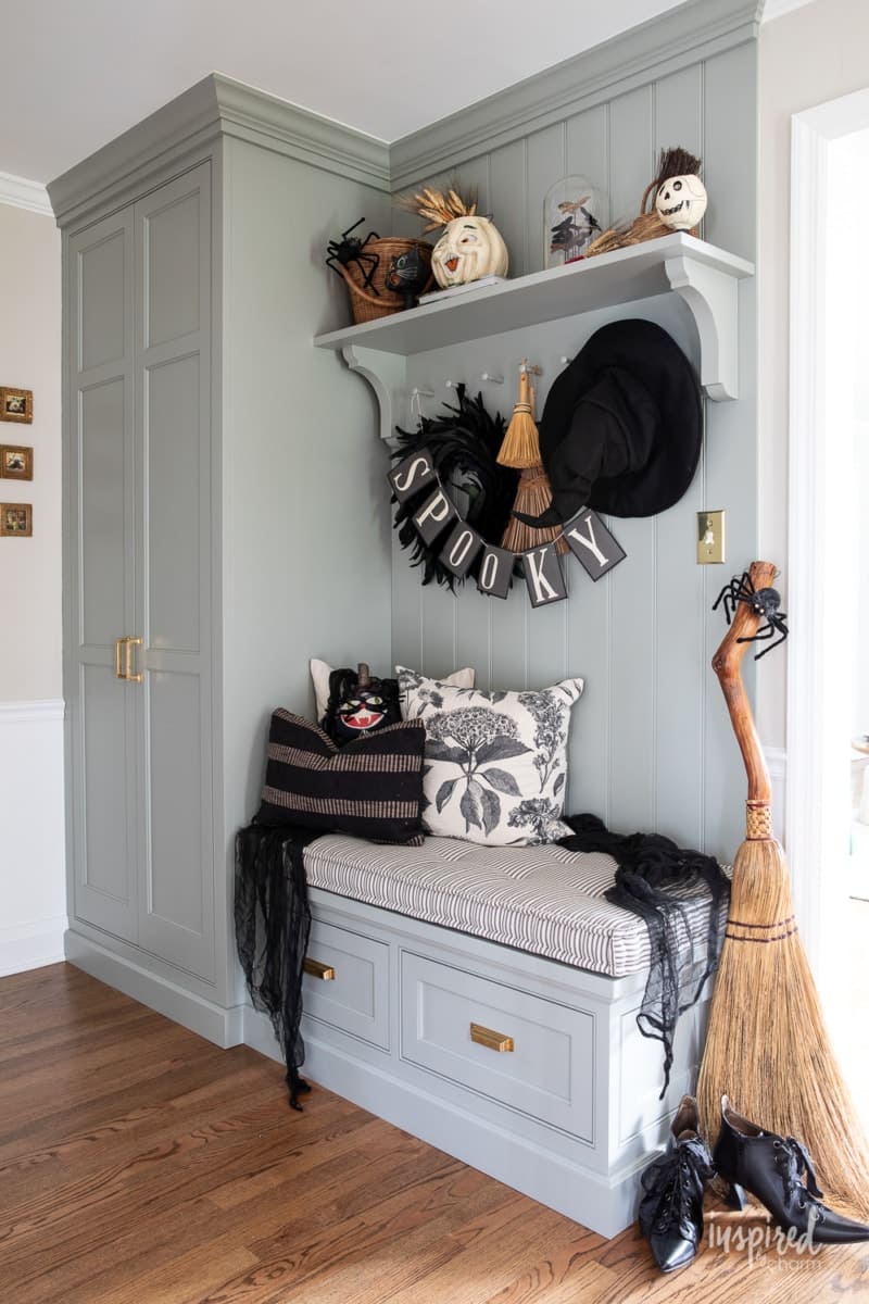 Charming Witch-Inspired Entryway Nook
