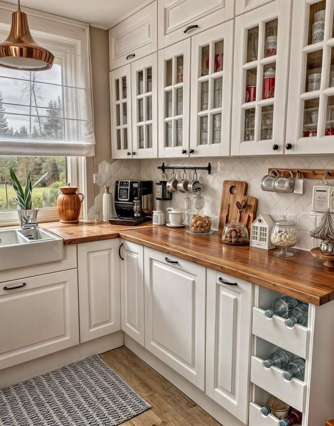 Classic Fall Charm with Glass-Cabinet Elegance