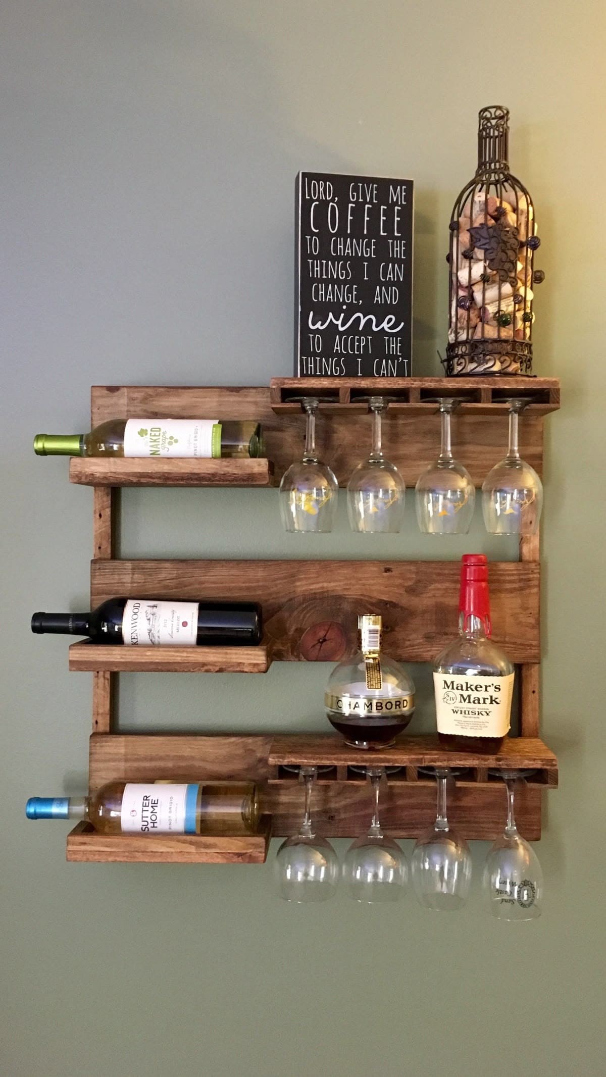 Compact Wall Bar with Humor and Heart