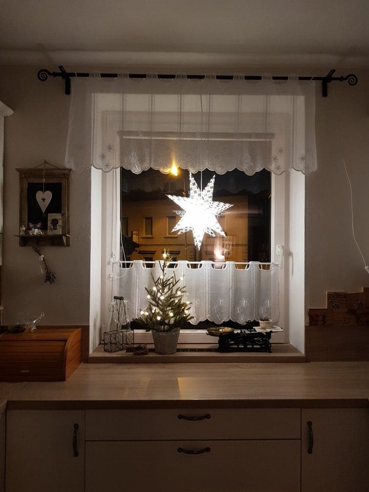 Cozy Star-Lit Kitchen Window