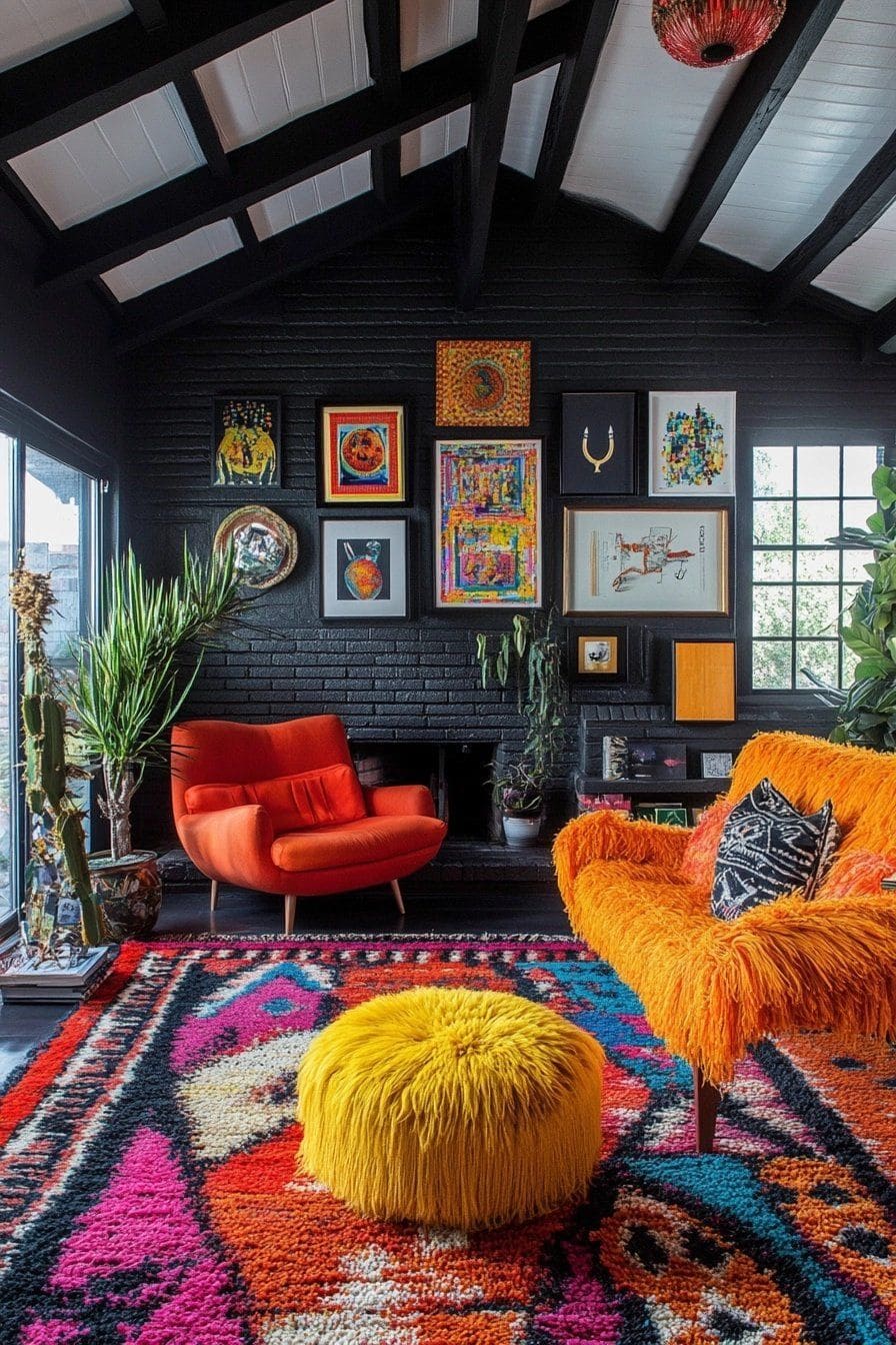 Electric Boho Loft With Artful Drama