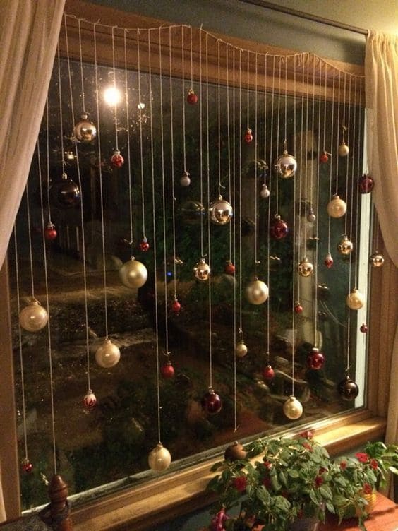 Floating Ornament String Display