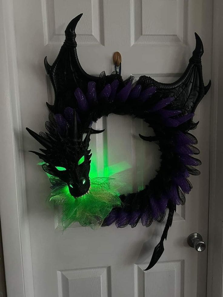 Glowing Dragon Wreath