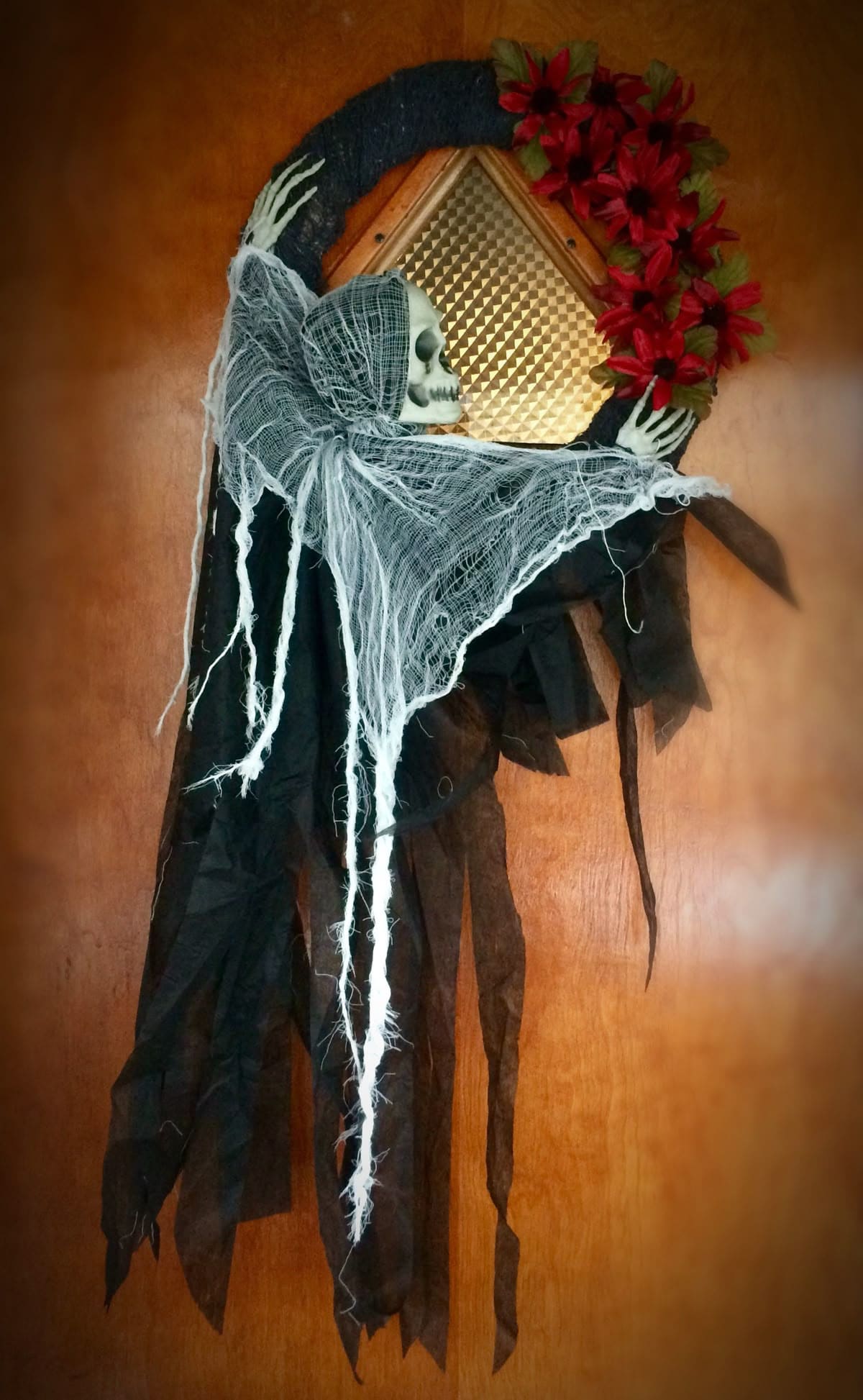 Grim Reaper Halloween Door Wreath