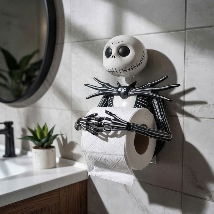 Jack Skellington Toilet Paper Holder