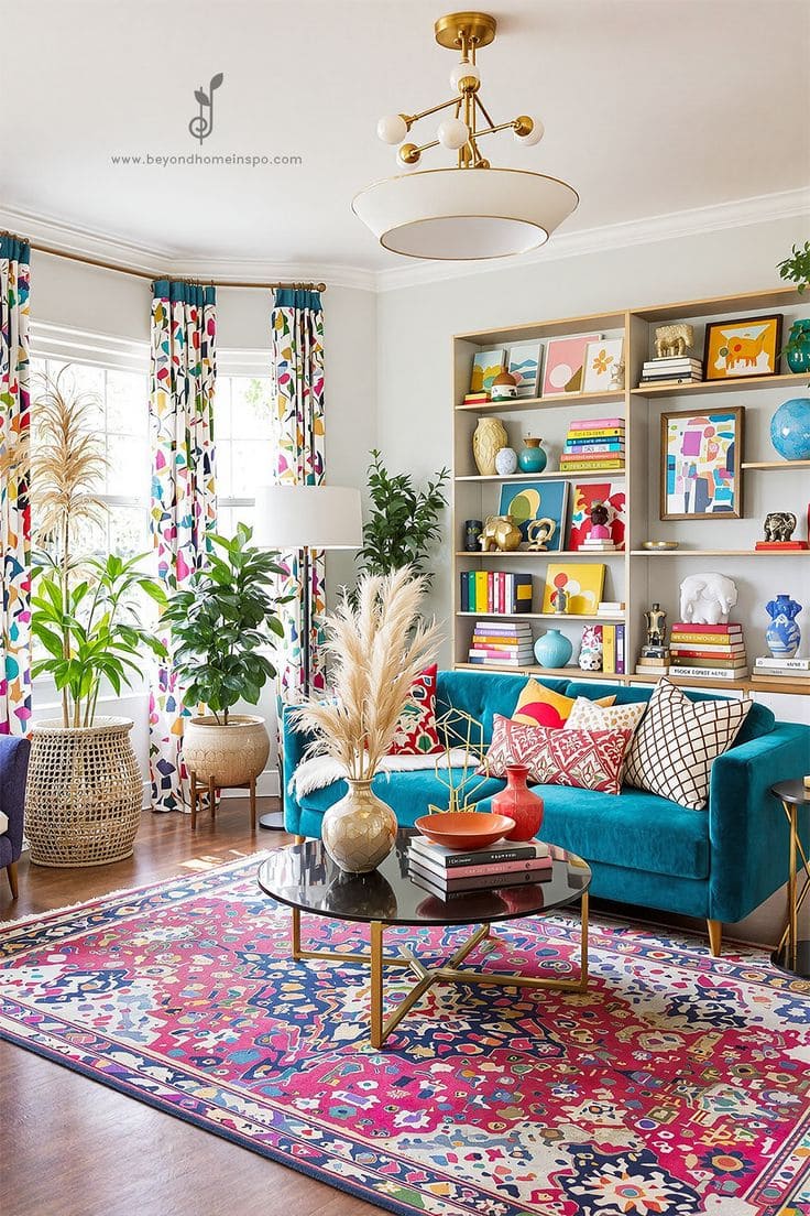 Joyful Modern Maximalist Library