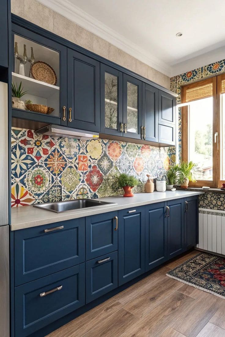 Mediterranean Patchwork Backsplash
