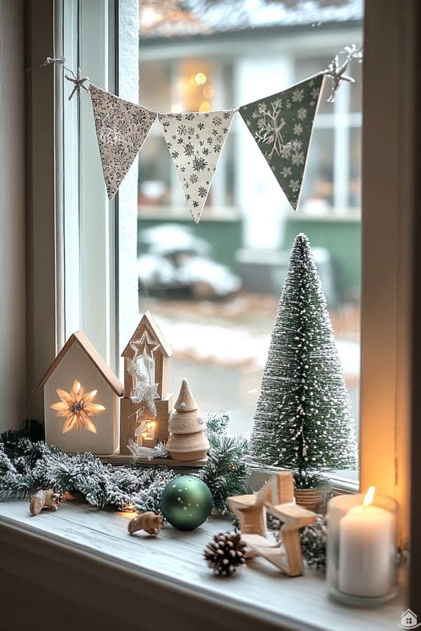 Nordic-Inspired Winter Window Display