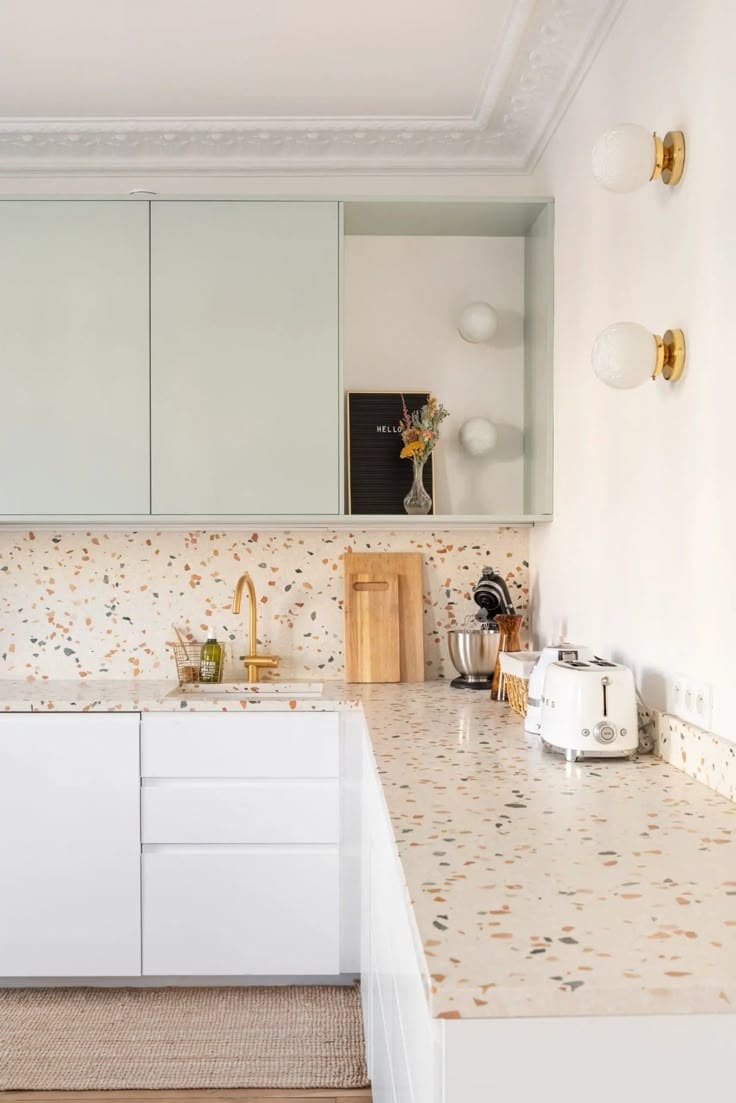 Playful Terrazzo Backsplash