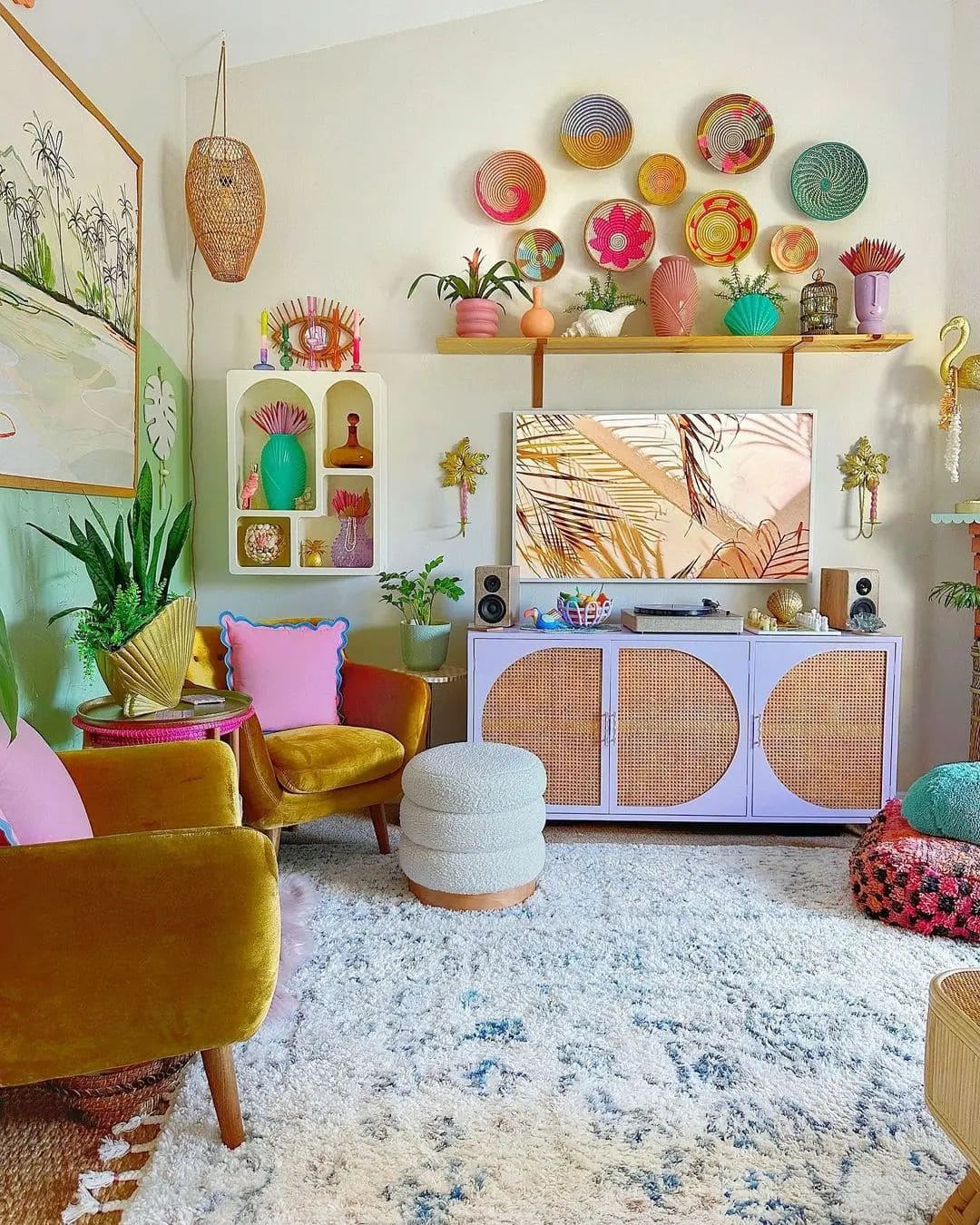 Tropical Whimsy in a Cozy Corner