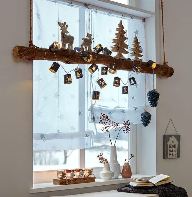 Whimsical Winter Woodland Window