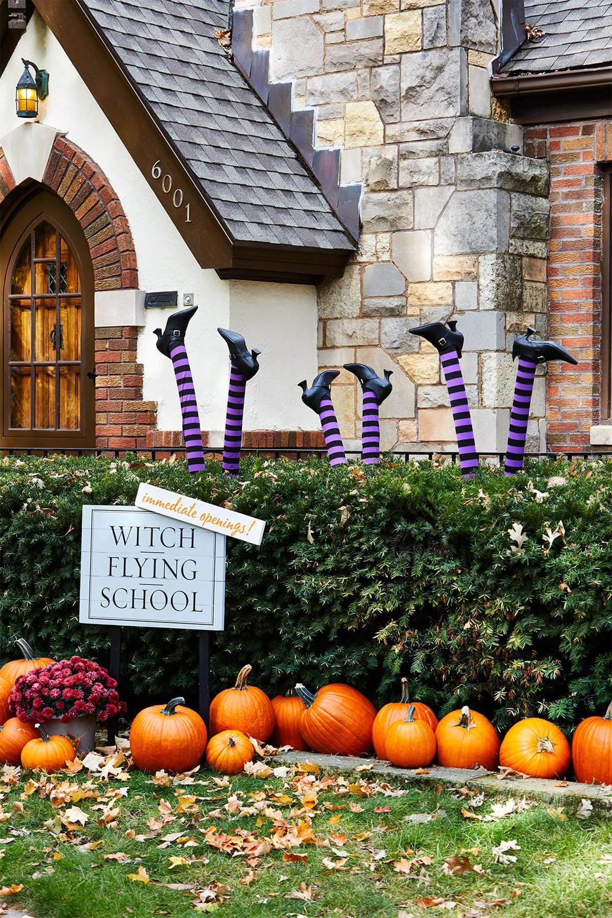 Witch Flying School Yard Display