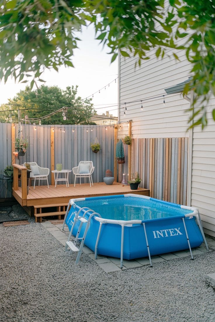 Backyard Deck and Pool Retreat
