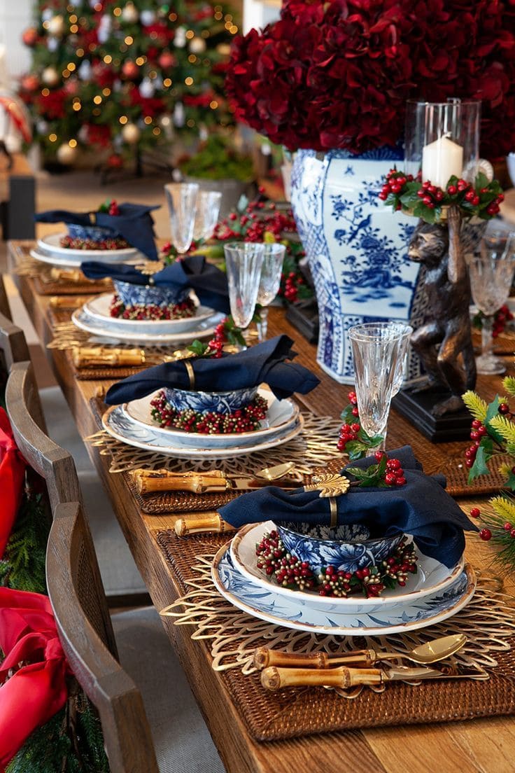Blue and White Winter Wonderland
