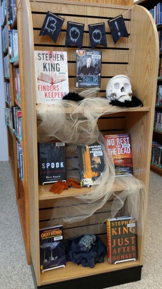 Boo-tiful Spooky Book Display