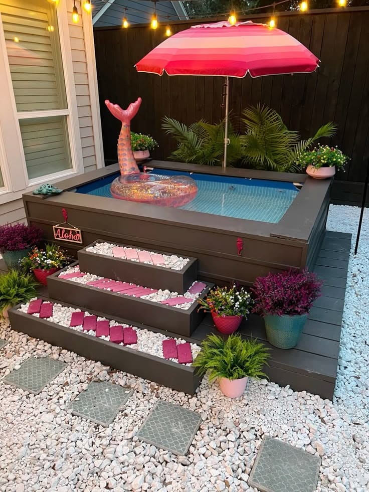 Colorful Elevated Pool Retreat