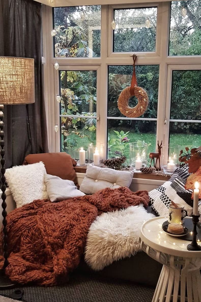 Cozy Autumn Window Nook Retreat