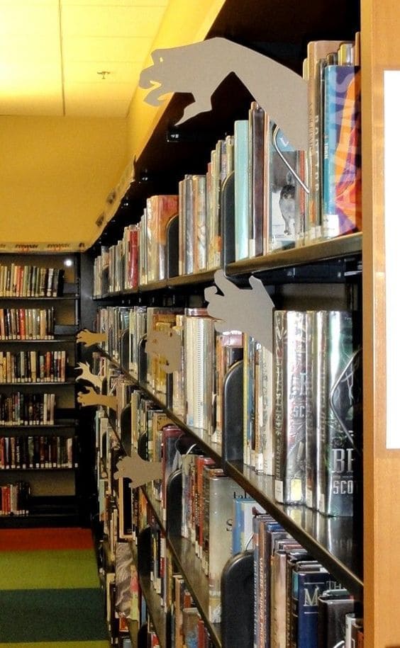 Creeping Hands Library Aisle