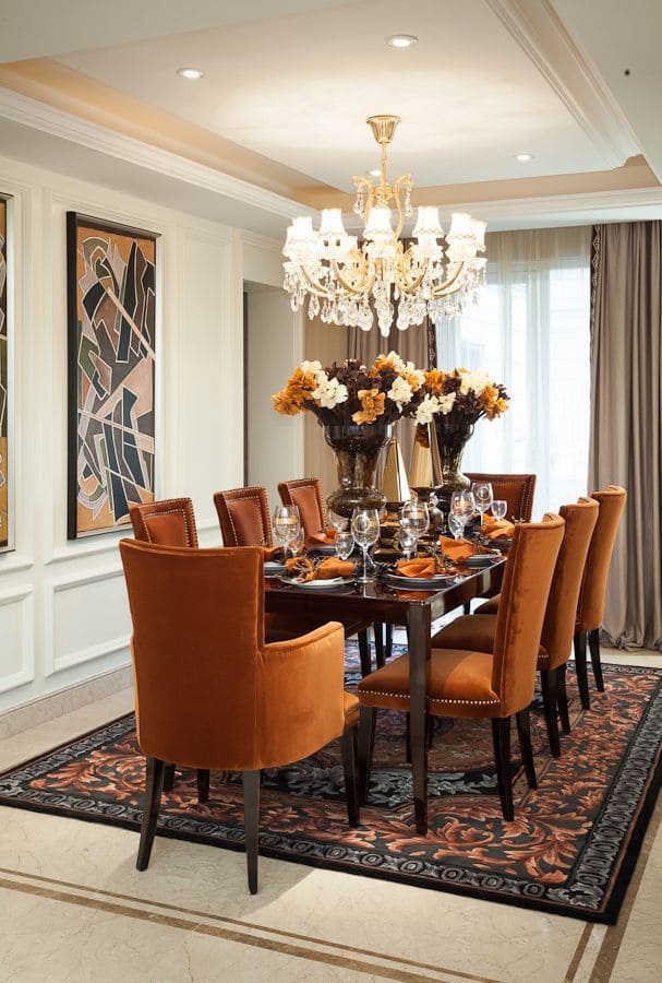 Elegant Autumn Luxe Dining Room