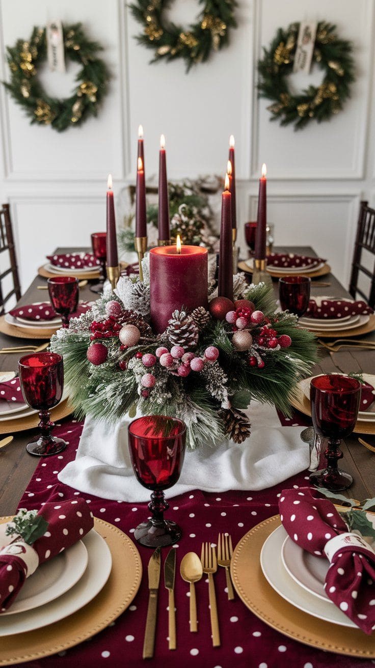 Festive Burgundy Elegance