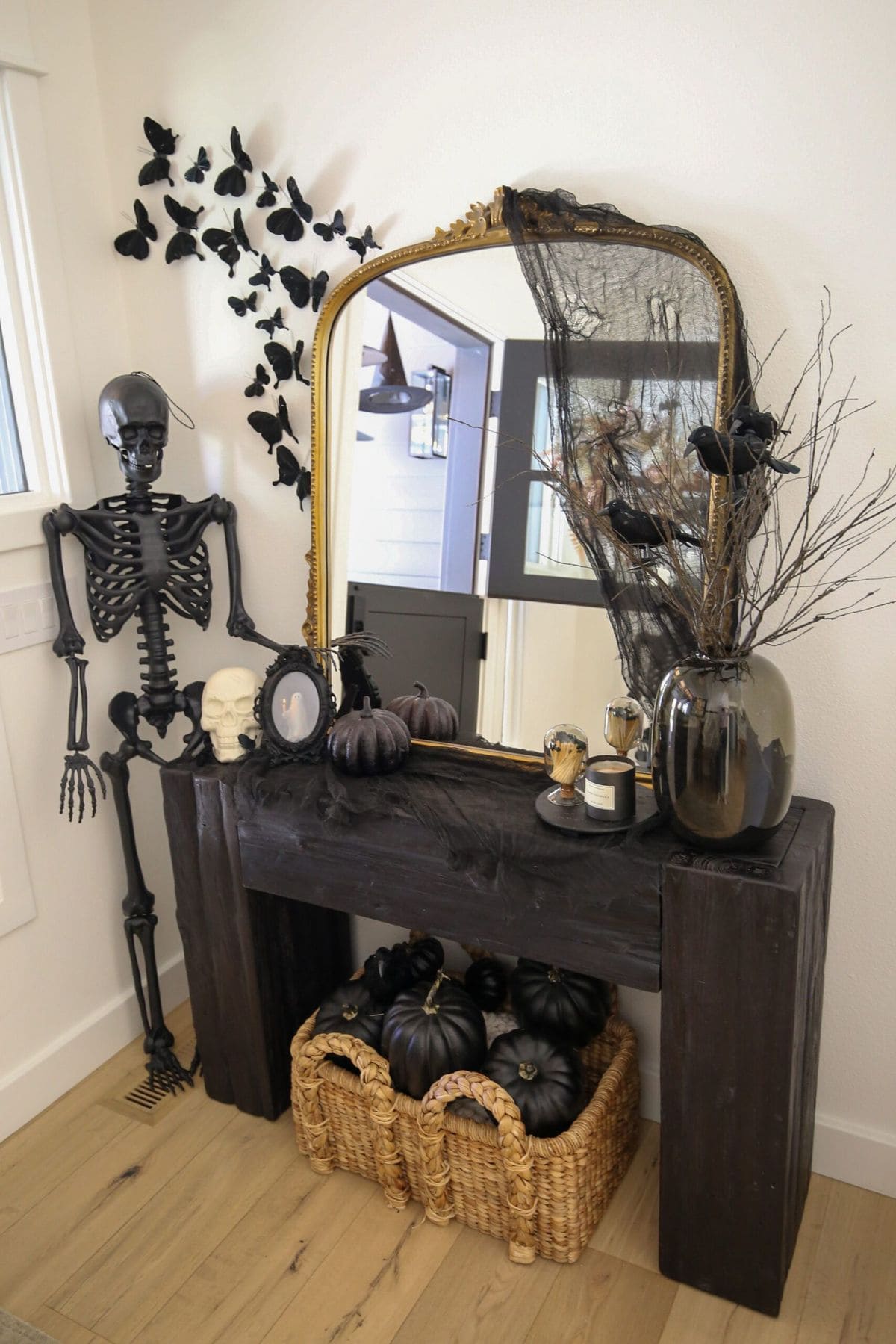 Gothic Glam Halloween Console Table