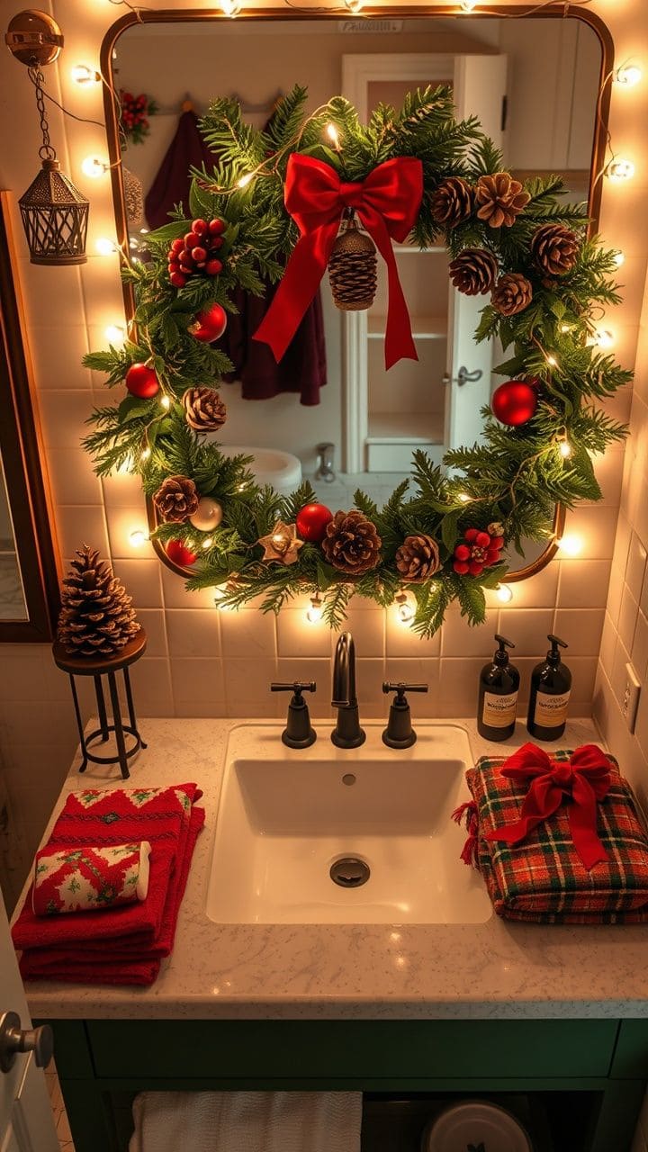 Holiday Glow Bathroom Vanity