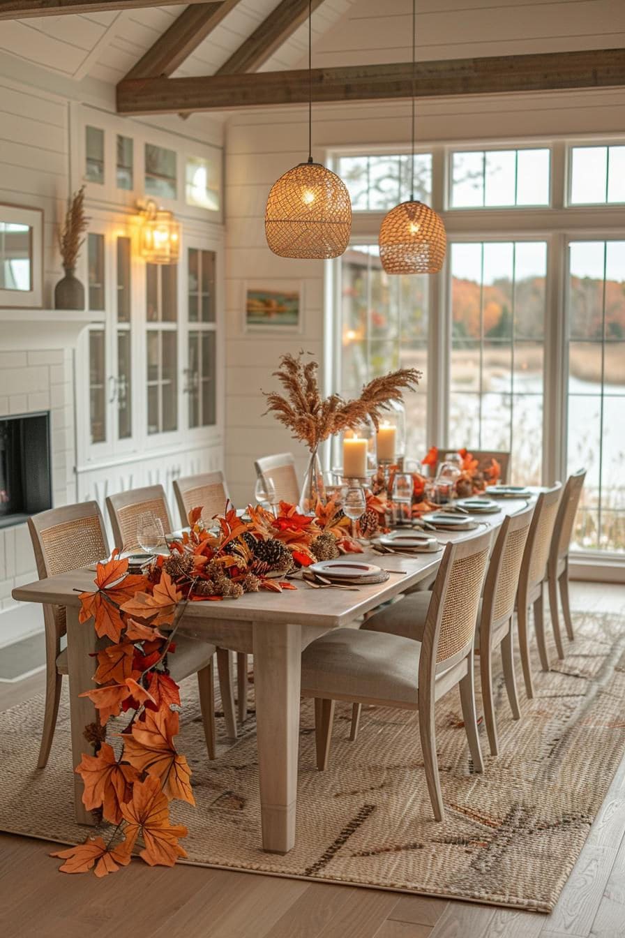 Lakeside Autumn Elegance