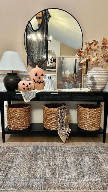 Neutral Elegance Meets Halloween Charm