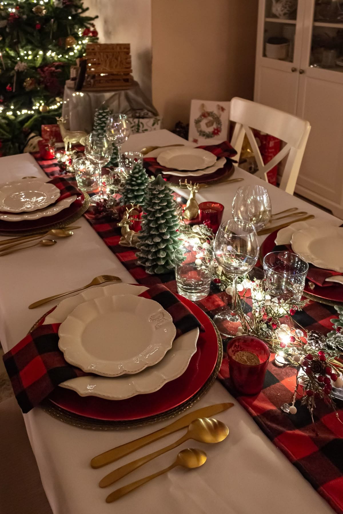 Plaid Charm & Golden Glow