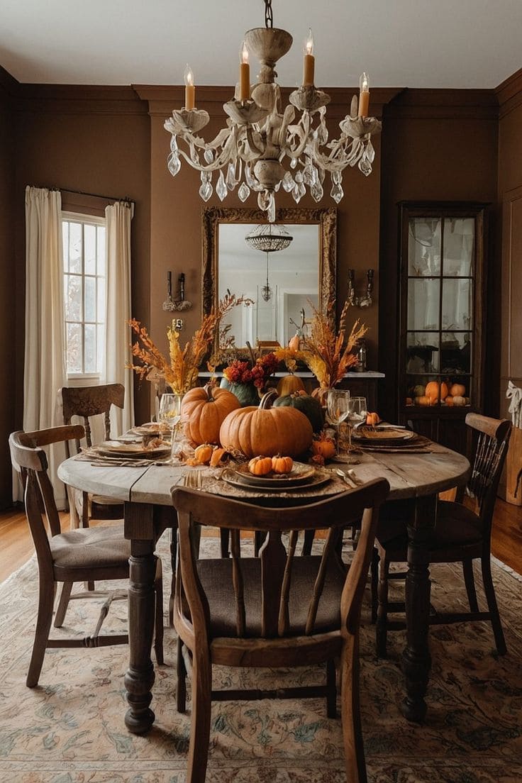 Rustic Harvest Feast Setting