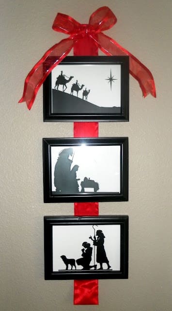 Silhouette Nativity Wall Hanging